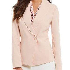 NEW w/t Sz 10 DKNY One Button Overlap Blazer